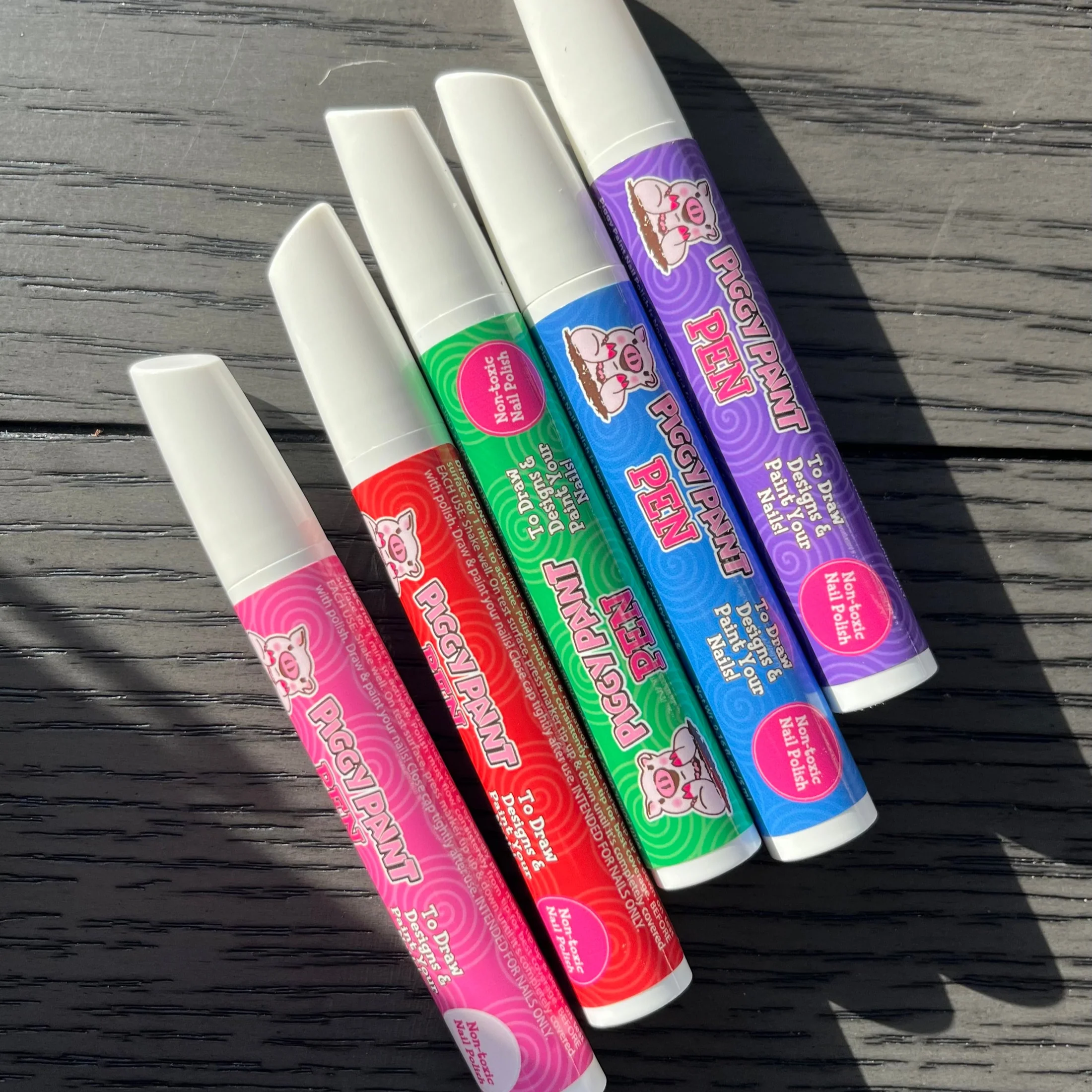 Piggy Paint Pen Razzle RED- Kids Non-toxic Nail Polish